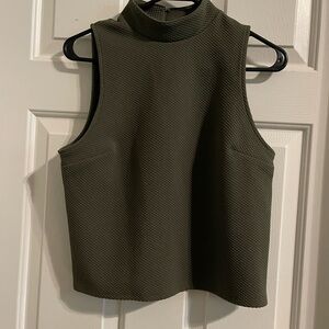 Express Olive Green Sleeveless Women's Top